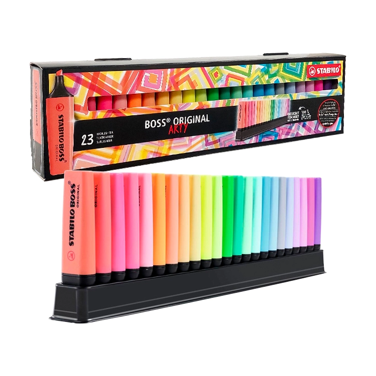 Marcador Resaltador Stabilo Boss Arty Deskset Blister x 23 Art.7818
